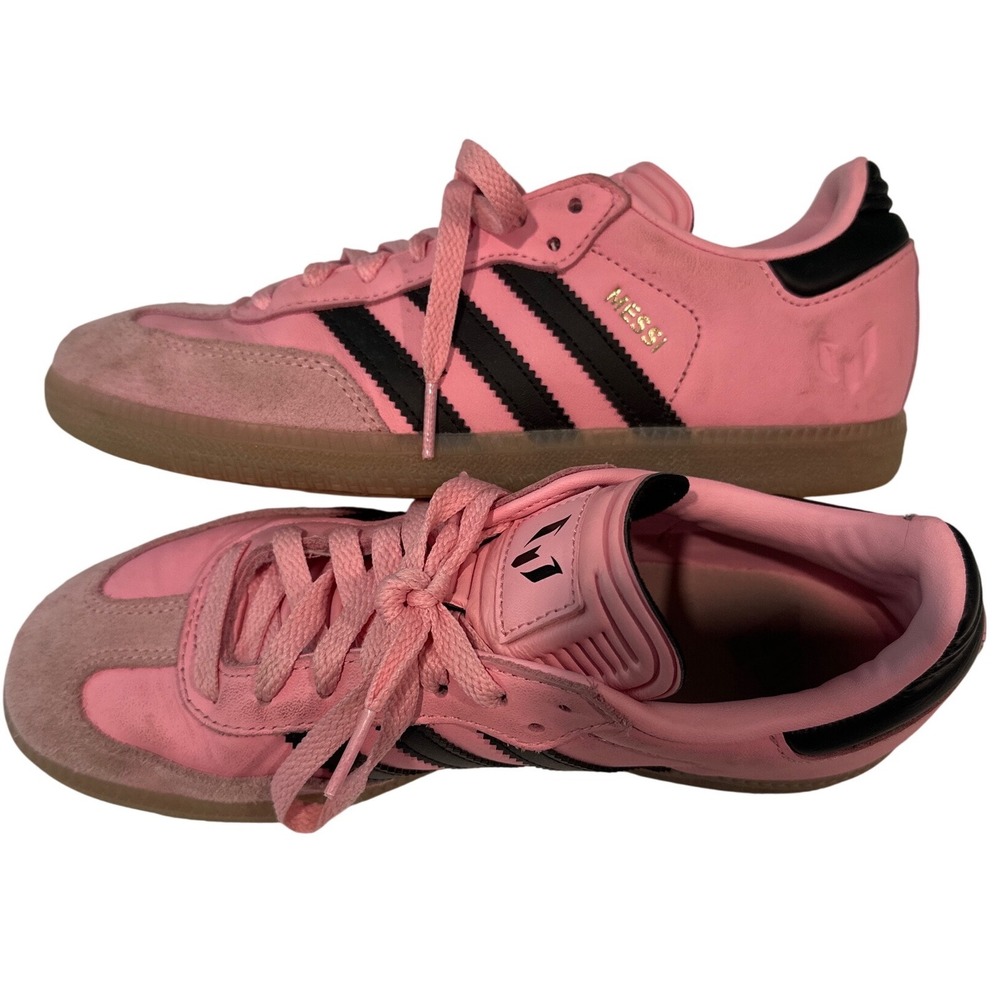 Adidas Samba Messi Inter Miami CF Pink Black Gum‎ Shoes Kids Size 5